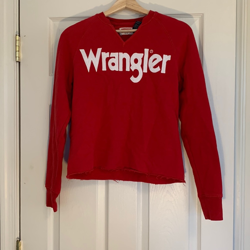 Red wrangler sweatshirt